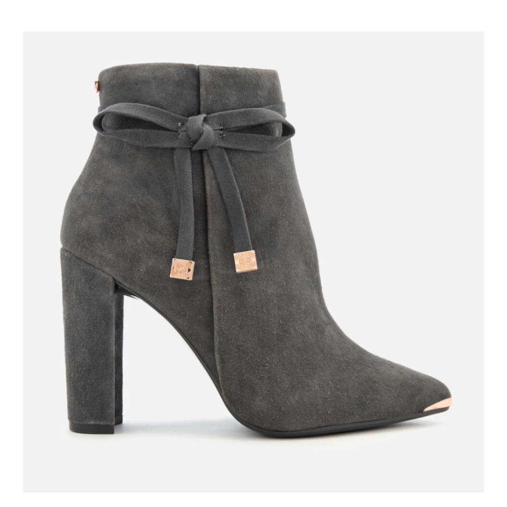 Ted Baker Qatena Suede Heeled Ankle Boots
